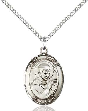 St. Robert Bellarmine Medal<br/>8096 Oval, Sterling Silver