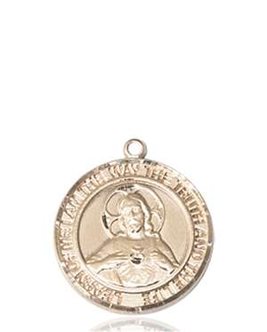 Scapular Medal<br/>8098 Round, 14kt Gold