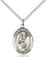 St. Scholastica Medal<br/>8099 Oval, Sterling Silver