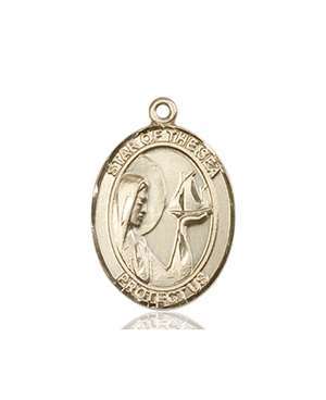 Our Lady Star of the Sea Medal<br/>8101 Oval, 14kt Gold