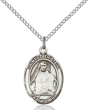 St. Edith Stein Medal<br/>8103 Oval, Sterling Silver