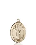 St. Stephen the Martyr Medal<br/>8104 Oval, 14kt Gold