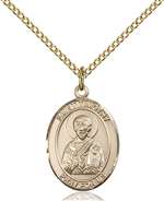 St. Timothy Medal<br/>8105 Oval, Gold Filled