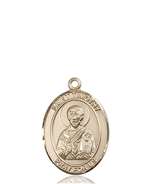 St. Timothy Medal<br/>8105 Oval, 14kt Gold