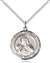 St. Theresa Medal<br/>8106 Round, Sterling Silver