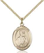 St. Thomas the Apostle Medal<br/>8107 Oval, Gold Filled