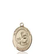 St. Thomas Aquinas Medal<br/>8108 Oval, 14kt Gold