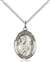 St. Thomas More Medal<br/>8109 Oval, Sterling Silver