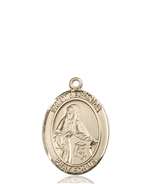 St. Veronica Medal<br/>8110 Oval, 14kt Gold