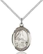 St. Veronica Medal<br/>8110 Oval, Sterling Silver