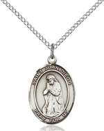 St. Juan Diego Medal<br/>8111 Oval, Sterling Silver