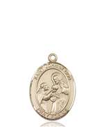 St. John of God Medal<br/>8112 Oval, 14kt Gold