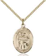 St. Casimir of Poland Medal<br/>8113 Oval, Gold Filled