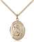 St. William of Rochester Medal<br/>8114 Oval, Gold Filled
