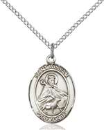 St. William of Rochester Medal<br/>8114 Oval, Sterling Silver