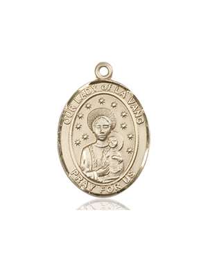 Our Lady of La Vang Medal<br/>8115 Oval, 14kt Gold