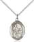 St. Zachary Medal<br/>8116 Oval, Sterling Silver