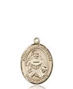 St. Julie Billiart Medal<br/>8117 Oval, 14kt Gold