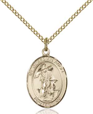 Guardian Angel Medal<br/>8118 Oval, Gold Filled