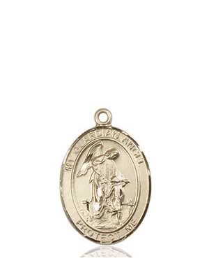 Guardian Angel Medal<br/>8118 Oval, 14kt Gold