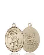 Guardian Angel / Coast Guard Medal<br/>8118 Oval, 14kt Gold