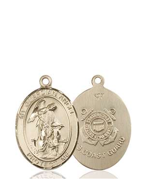 Guardian Angel / Coast Guard Medal<br/>8118 Oval, 14kt Gold