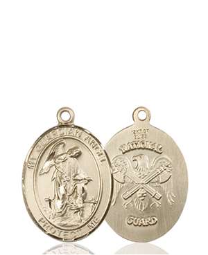 Guardian Angel / Nat'L Guard Medal<br/>8118 Oval, 14kt Gold