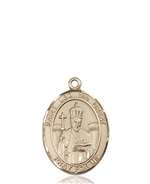St. Leo the Great Medal<br/>8120 Oval, 14kt Gold