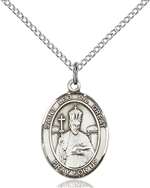 St. Leo the Great Medal<br/>8120 Oval, Sterling Silver