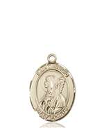 St. Brigid of Ireland Medal<br/>8123 Oval, 14kt Gold