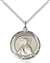 St. Brigid of Ireland Medal<br/>8123 Round, Sterling Silver