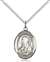 St. Brigid of Ireland Medal<br/>8123 Oval, Sterling Silver