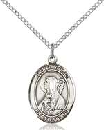 St. Brigid of Ireland Medal<br/>8123 Oval, Sterling Silver