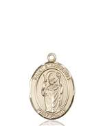 St. Stanislaus Medal<br/>8124 Oval, 14kt Gold