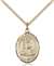 St. Walburga Medal<br/>8126 Oval, Gold Filled