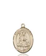 St. Walburga Medal<br/>8126 Oval, 14kt Gold