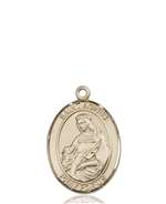 St. Agnes of Rome Medal<br/>8128 Oval, 14kt Gold