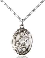 St. Agnes of Rome Medal<br/>8128 Oval, Sterling Silver