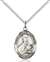 St. Gemma Galgani Medal<br/>8130 Oval, Sterling Silver