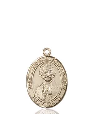 St. Marcellin Champagnat Medal<br/>8131 Oval, 14kt Gold