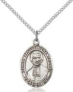 St. Marcellin Champagnat Medal<br/>8131 Oval, Sterling Silver