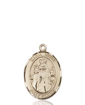 Maria Stein Medal<br/>8133 Oval, 14kt Gold