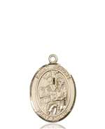 St. Jerome Medal<br/>8135 Oval, 14kt Gold