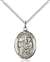 St. Jerome Medal<br/>8135 Oval, Sterling Silver