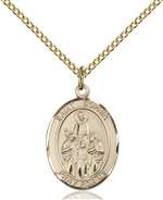 St. Sophia Medal<br/>8136 Oval, Gold Filled