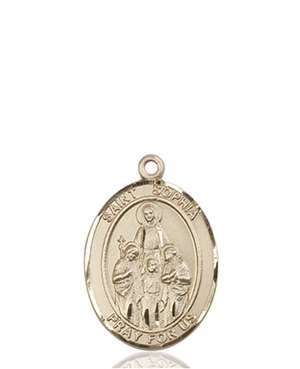 St. Sophia Medal<br/>8136 Oval, 14kt Gold