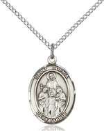 St. Sophia Medal<br/>8136 Oval, Sterling Silver