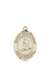 St. Sebastian/Skiing Medal<br/>8169 Oval, 14kt Gold