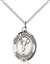 St. Sebastian/Cheerleading Medal<br/>8170 Oval, Sterling Silver