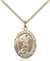 St. Sebastian/Lacrosse Medal<br/>8174 Oval, Gold Filled
